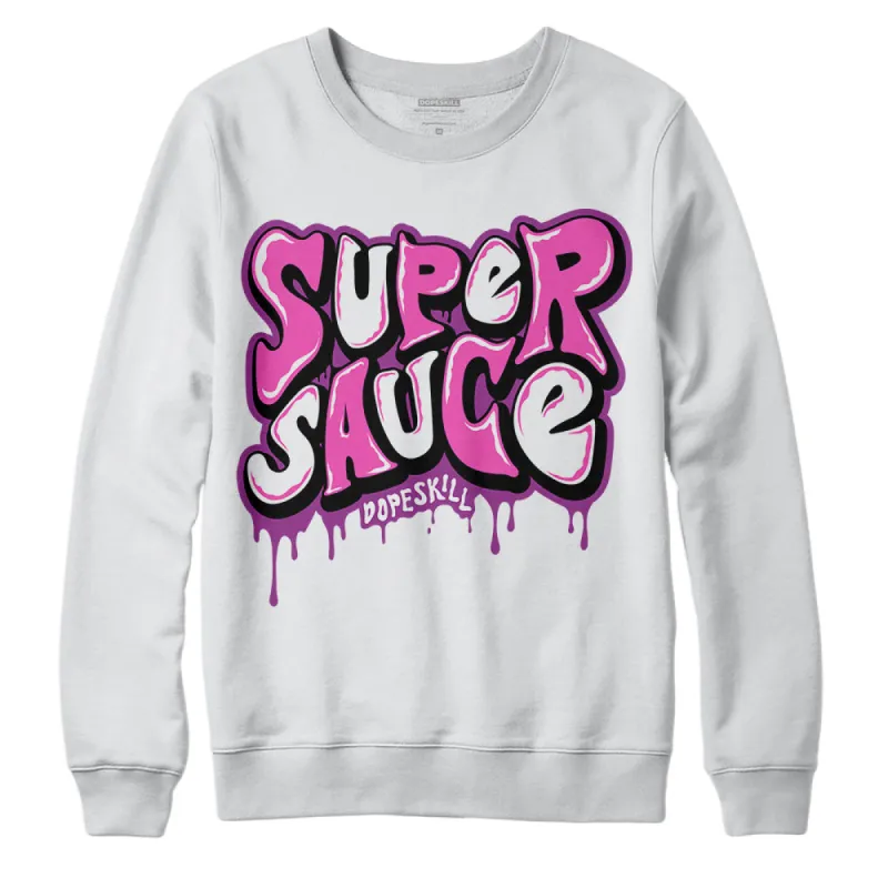 Hyper Violet 4s DopeSkill Sweatshirt Super Sauce Graphic sold by DopeSkill