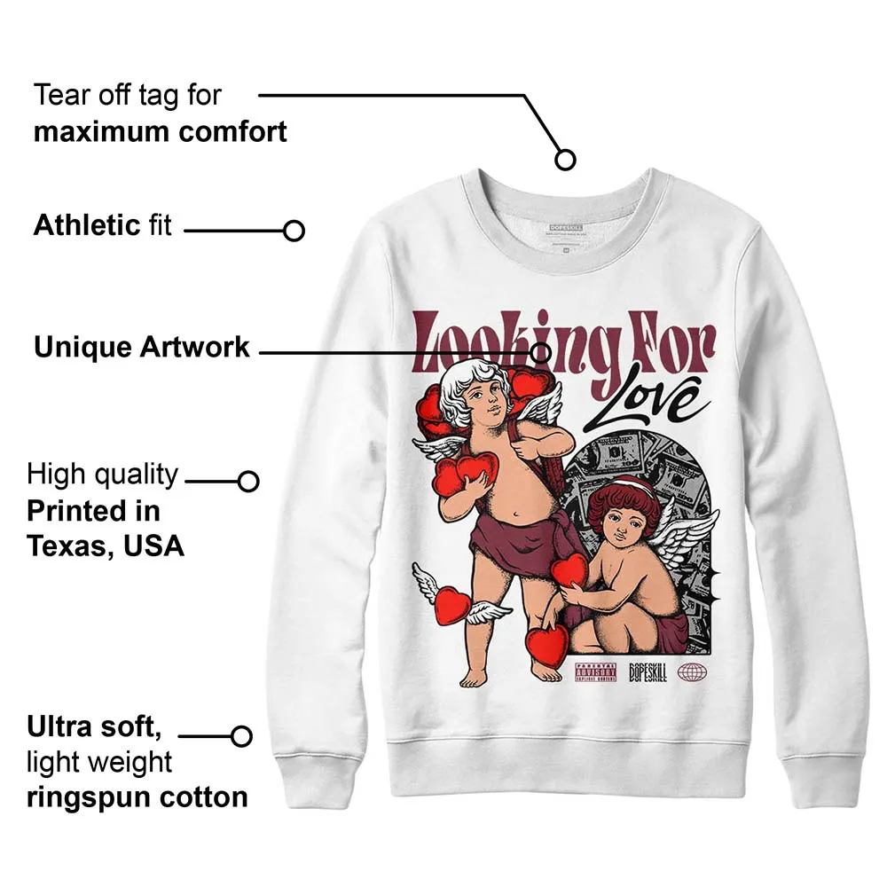 Team Red 1s DopeSkill Sweatshirt Looking For Love Graphic sold by DopeSkill product image thumbnail 3
