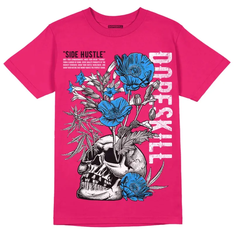 Dunk Obsidian Fierce Pink DopeSkill Pink T-Shirt Side Hustle Graphic sold by DopeSkill