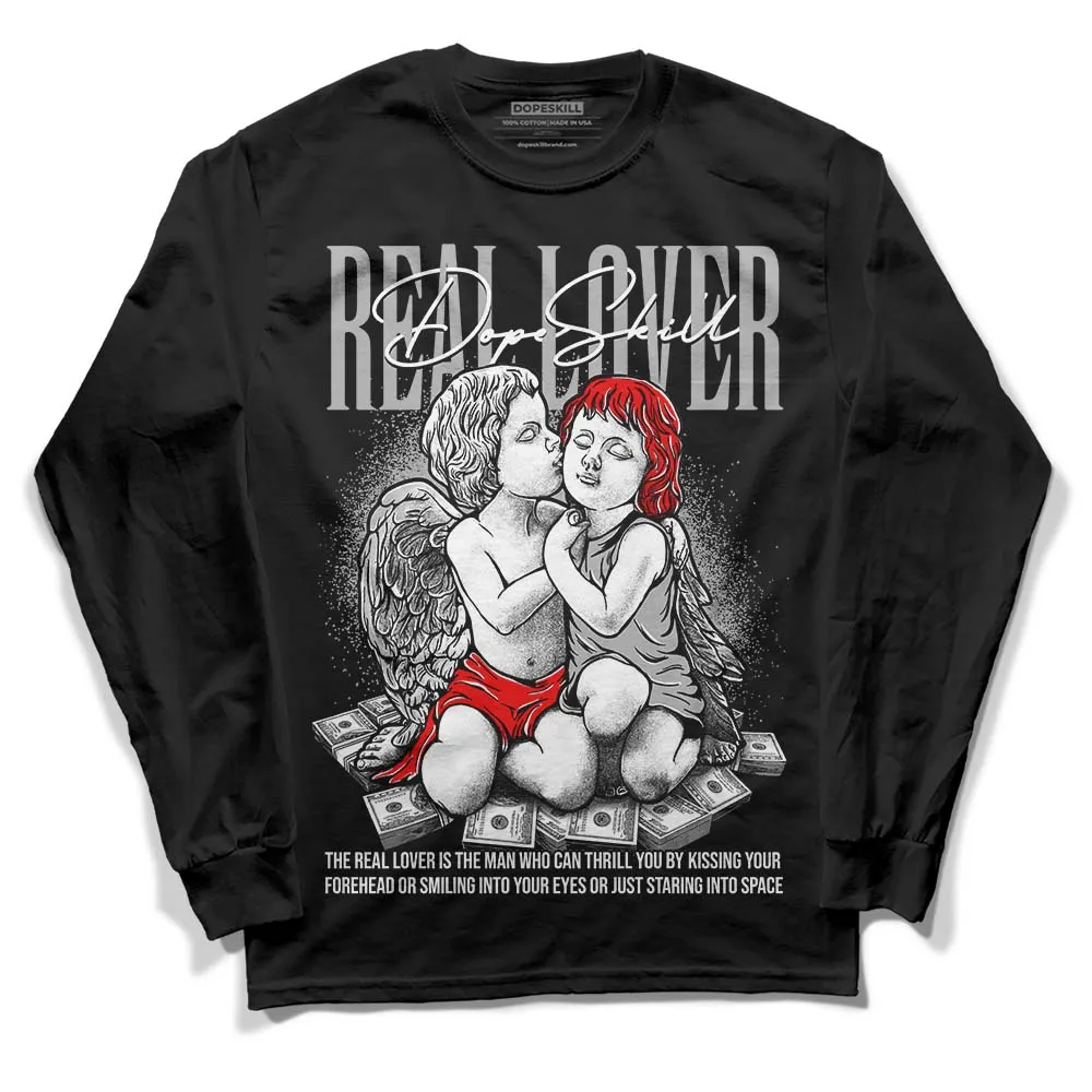 Shadow 1s DopeSkill Long Sleeve T-Shirt Real Lover Graphic sold by DopeSkill