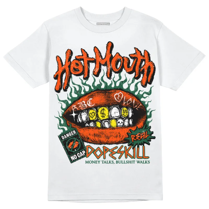 Dunk Team Dark Green Orange DopeSkill T-Shirt Hot Mouth Graphic sold by DopeSkill