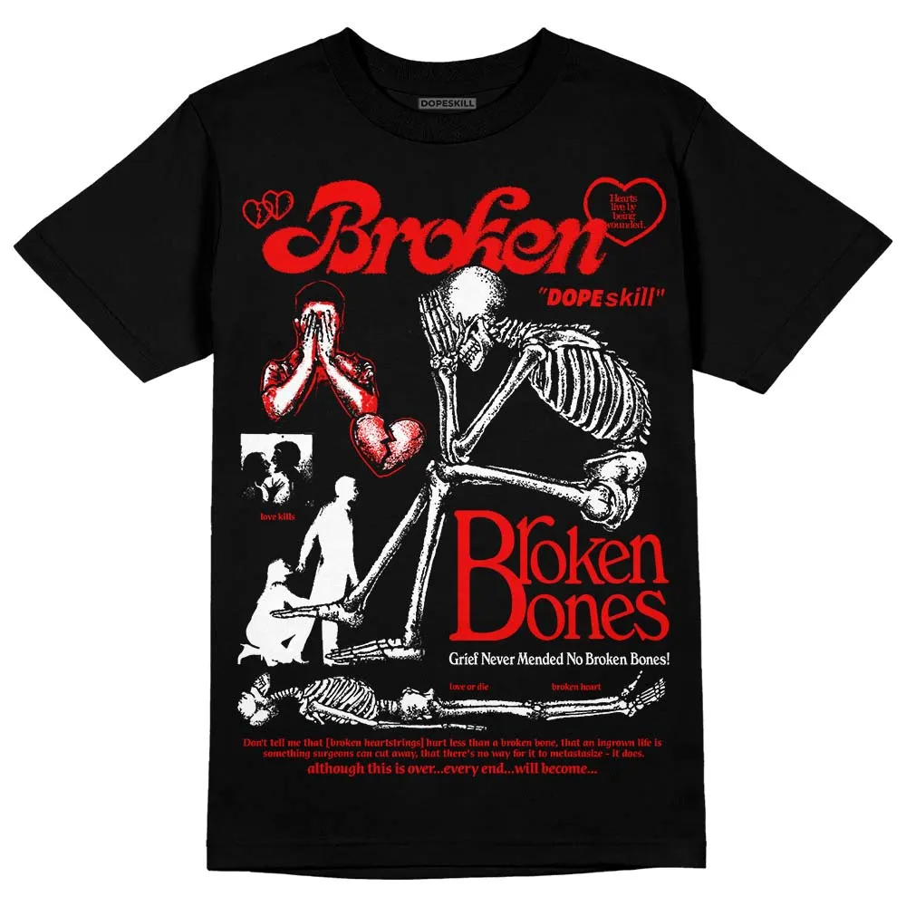 Red Collection DopeSkill T-Shirt Broken Bones Graphic sold by DopeSkill