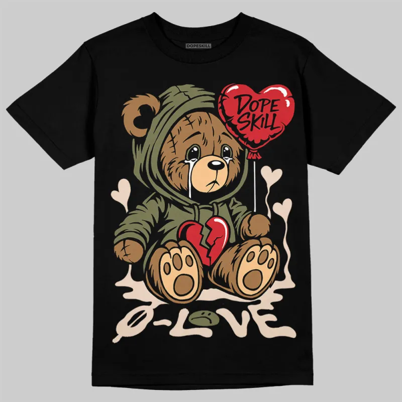 Medium Olive 1s DopeSkill T-Shirt Broken Bear Graphic sold by DopeSkill