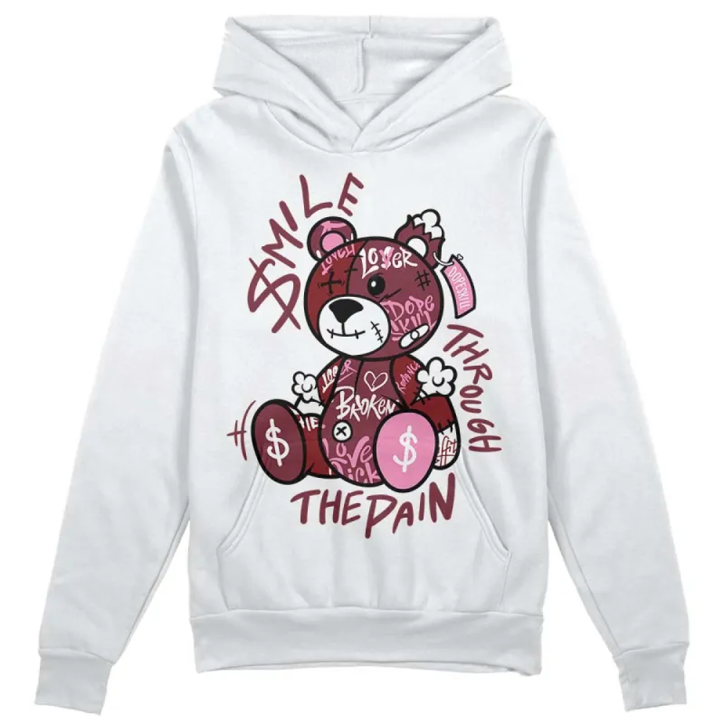 Team Red 1s DopeSkill Hoodie Sweatshirt Smile Through The Pain Graphic sold by DopeSkill