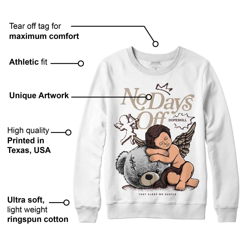 Latte 1s DopeSkill Sweatshirt New No Days Off Graphic sold by DopeSkill product image thumbnail 3