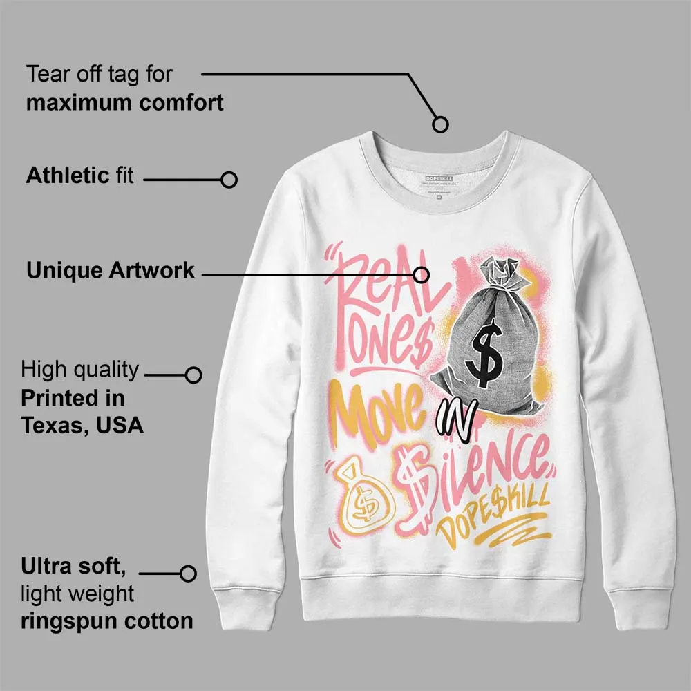 Red Stardust 3s DopeSkill Sweatshirt Real Ones Move In Silence Graphic sold by DopeSkill product image thumbnail 3