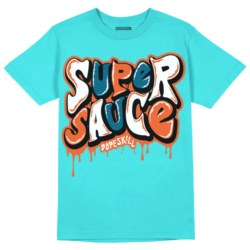Dunk Dolphins DopeSkill Tahiti Blue T-shirt Super Sauce Graphic sold by DopeSkill
