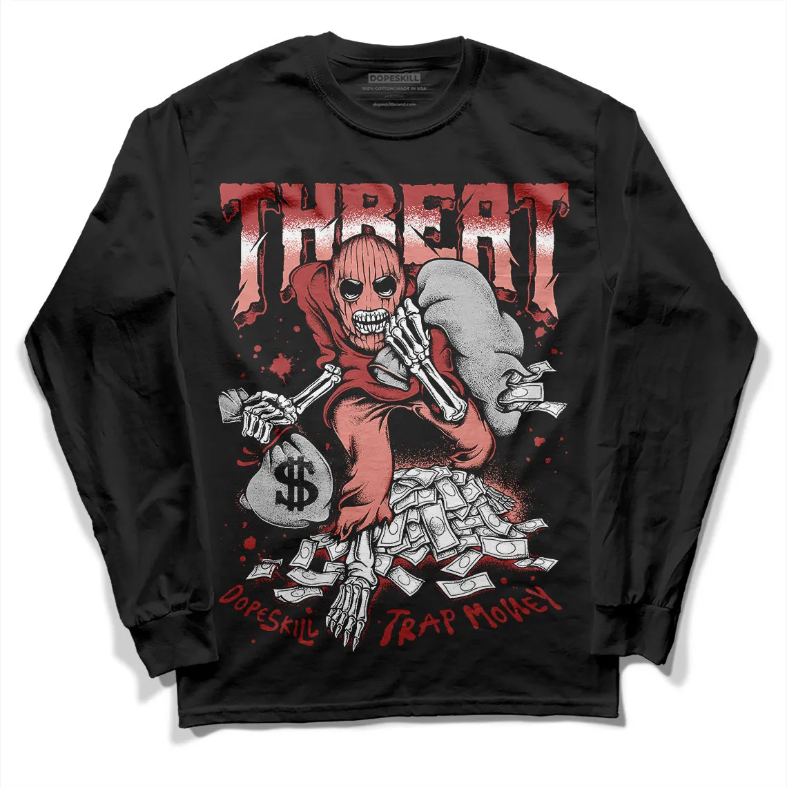 Dune Red 13s DopeSkill Long Sleeve T-Shirt Threat Graphic sold by DopeSkill product image thumbnail 2