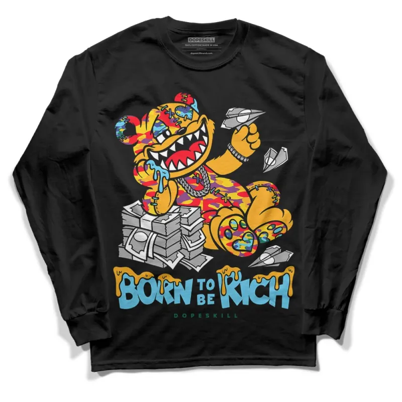 GS 'Six Championships' 1s DopeSkill Long Sleeve T-Shirt Born To Be Rich Graphic sold by DopeSkill