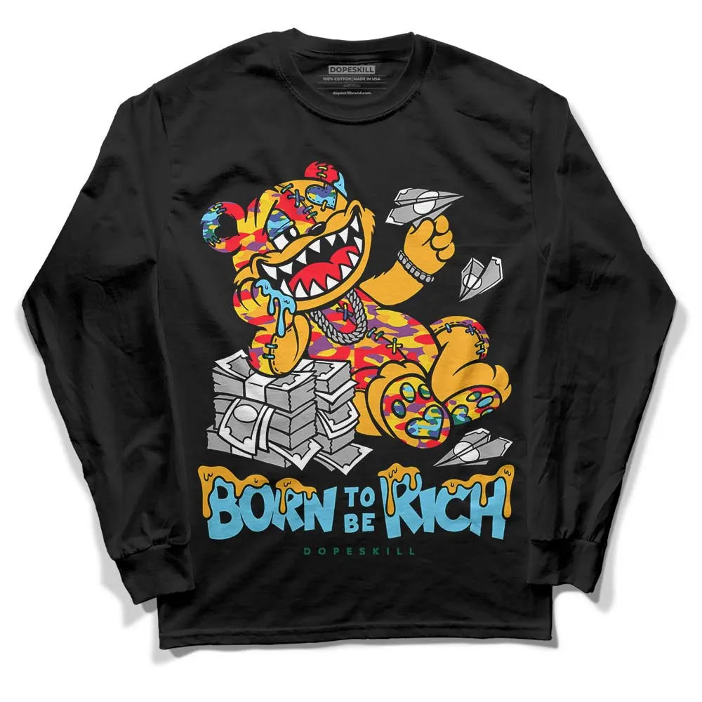 GS 'Six Championships' 1s DopeSkill Long Sleeve T-Shirt Born To Be Rich Graphic sold by DopeSkill