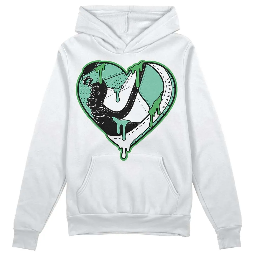 Green Glow 1s DopeSkill Hoodie Sweatshirt Heart Jordan 1 Graphic sold by DopeSkill product image thumbnail 2