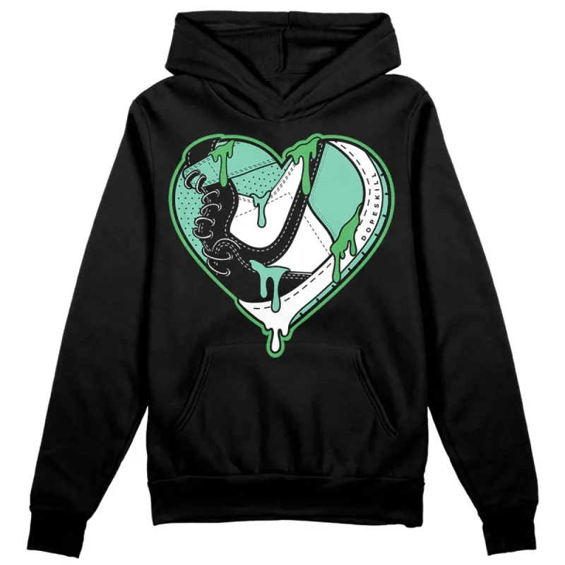 Green Glow 1s DopeSkill Hoodie Sweatshirt Heart Jordan 1 Graphic sold by DopeSkill