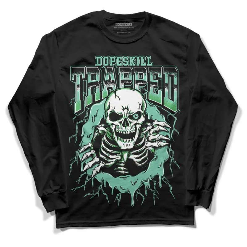 Green Glow 1s DopeSkill Long Sleeve T-Shirt Trapped Halloween Graphic sold by DopeSkill