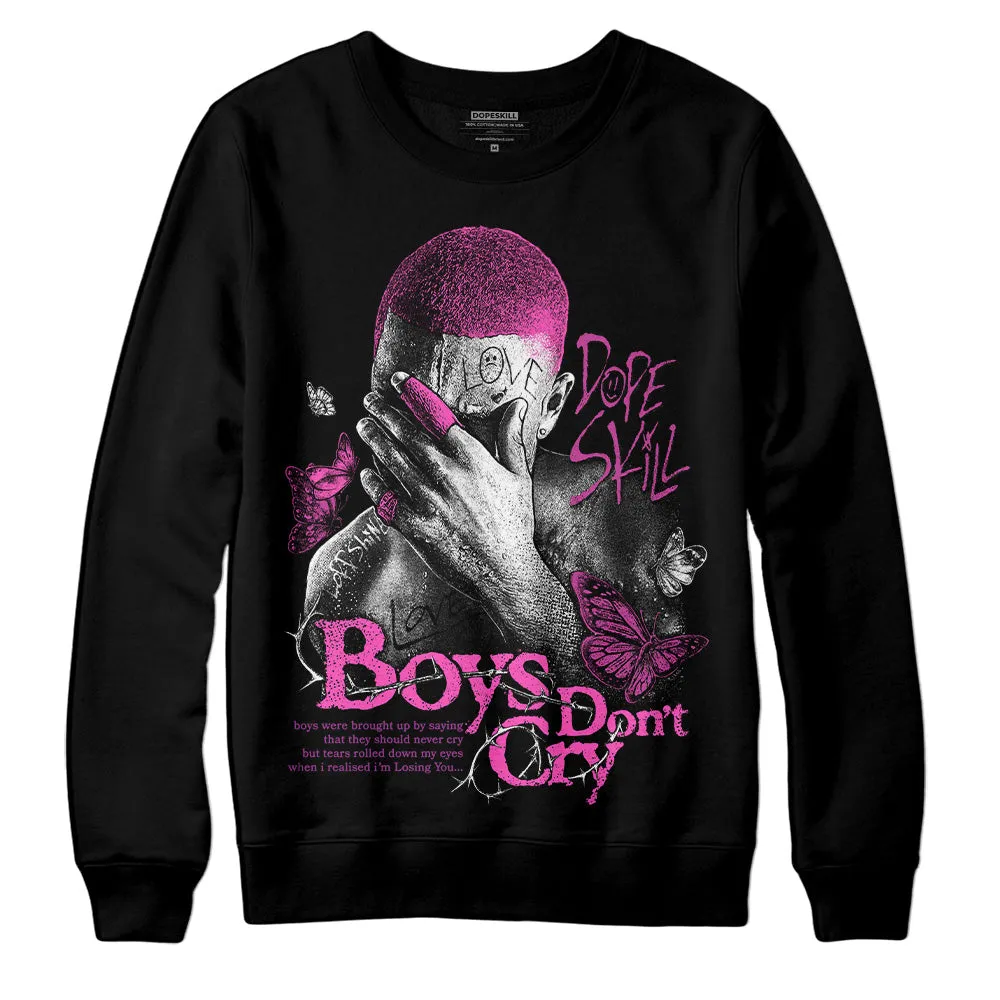 Hyper Violet 4s DopeSkill Sweatshirt Boys Don't Cry Graphic sold by DopeSkill product image thumbnail 2