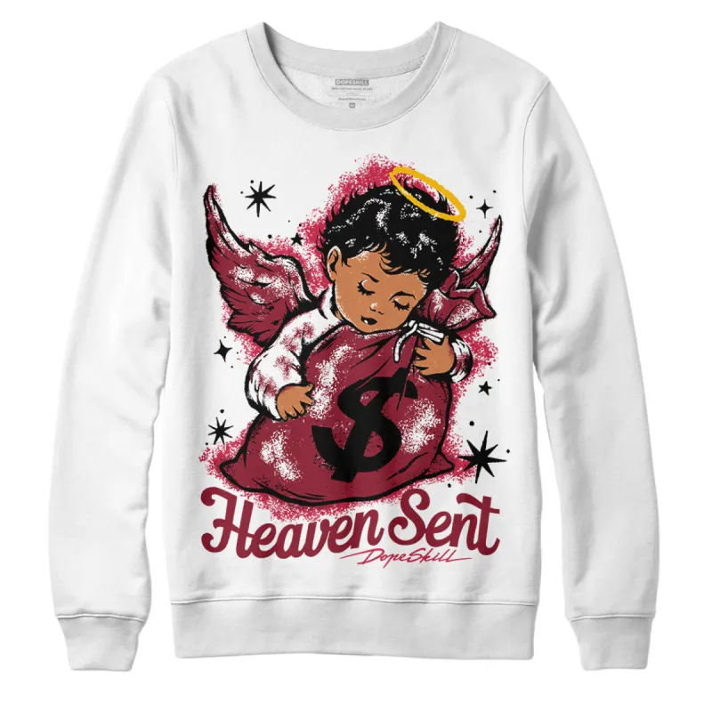 85 Metallic Burgundy 1s DopeSkill Sweatshirt Heaven Sent Graphic sold by DopeSkill