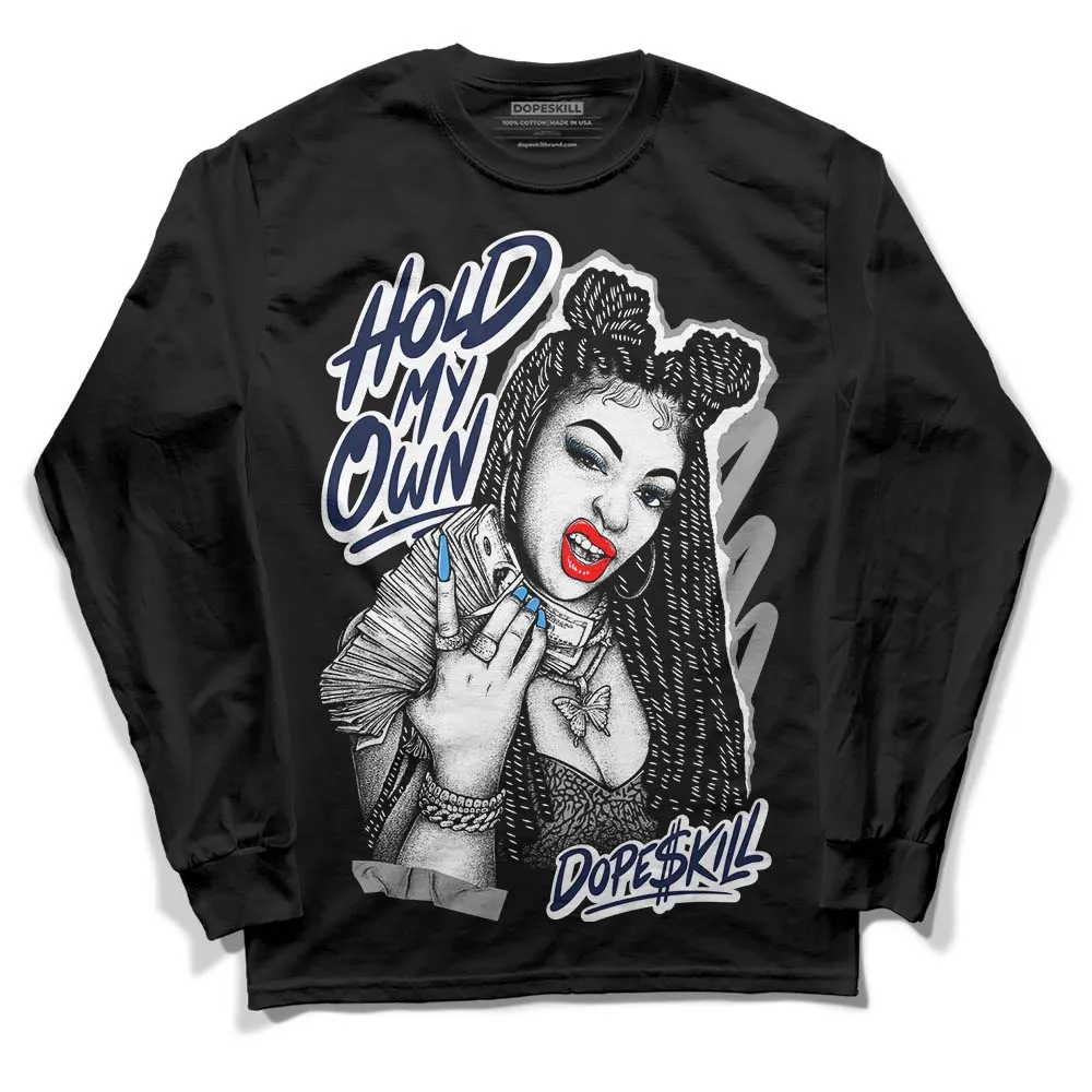 Midnight Navy 3s DopeSkill Long Sleeve T-Shirt New H.M.O Graphic sold by DopeSkill product image thumbnail 2