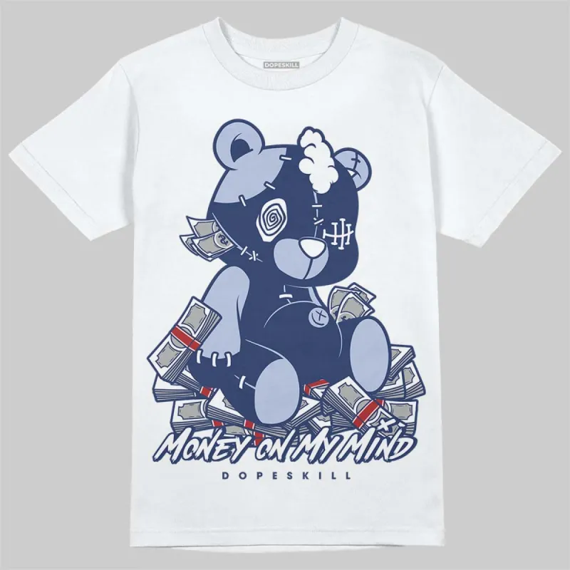 White and Midnight Navy 6s DopeSkill T-Shirt MOMM Bear Graphic made by DopeSkill
