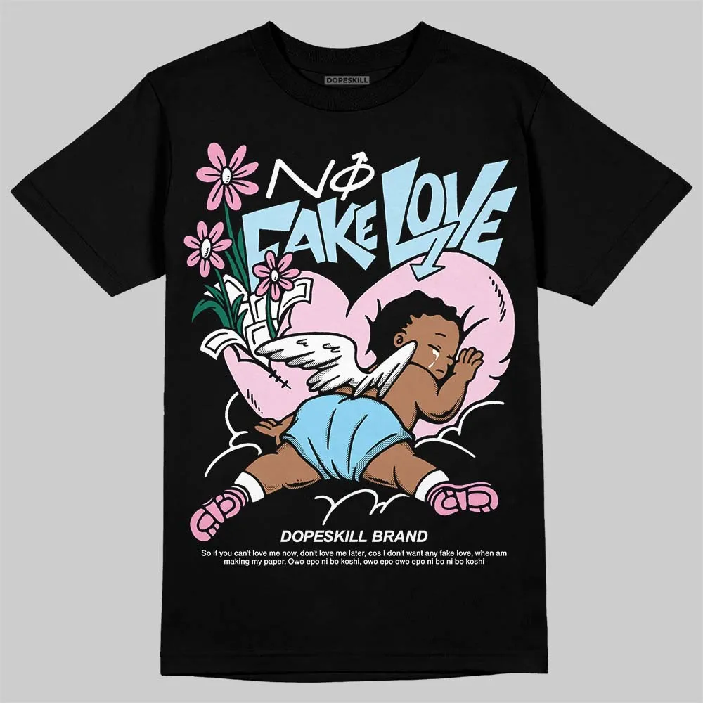 Paw Print Pink Foam 1s DopeSkill T-Shirt No Fake Love Graphic sold by DopeSkill product image thumbnail 2