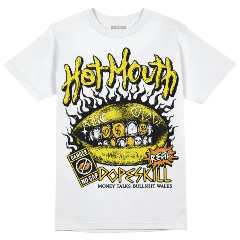 Vivid Sulfur 4s DopeSkill T-Shirt Hot Mouth Graphic sold by DopeSkill