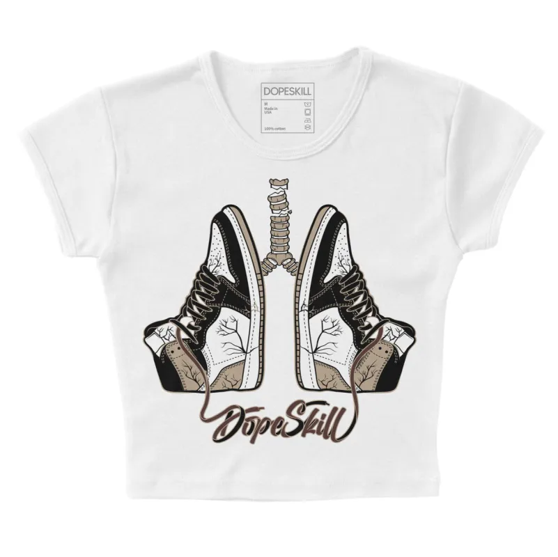 Latte 1s DopeSkill Women's Crop Top Breathe Graphic sold by DopeSkill