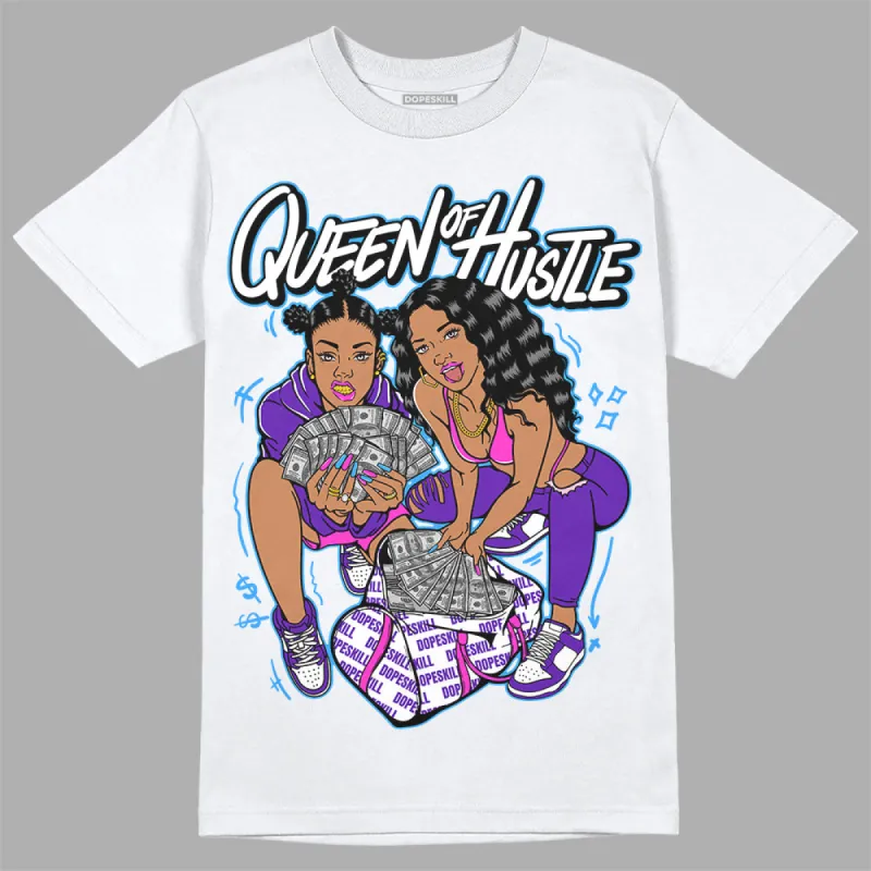 Dunk Purple Championship Court White DopeSkill T-Shirt Queen Of Hustle Graphic sold by DopeSkill