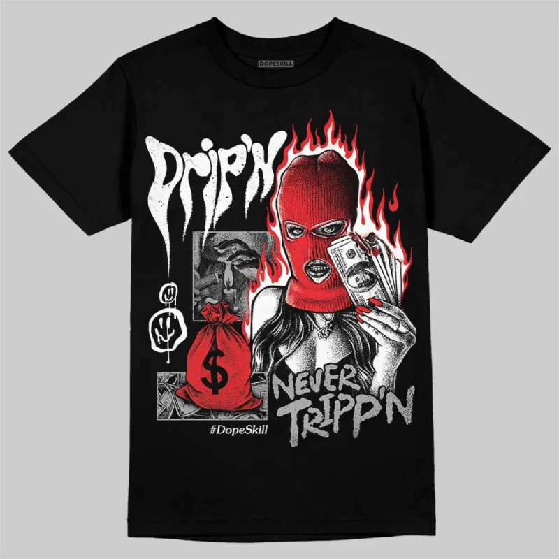 White Thunder 4s DopeSkill T-Shirt Drip'n Never Tripp'n Graphic sold by DopeSkill