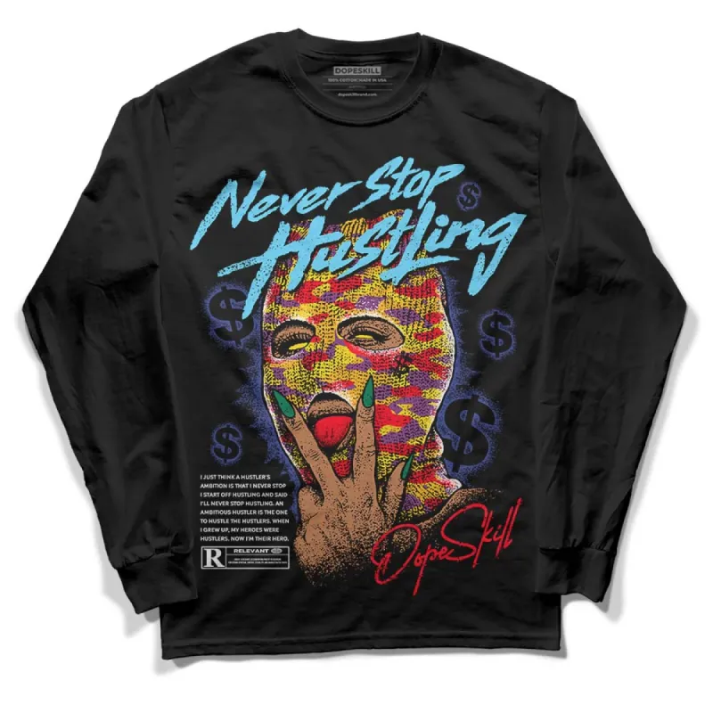 GS 'Six Championships' 1s DopeSkill Long Sleeve T-Shirt Never Stop Hustling Graphic sold by DopeSkill