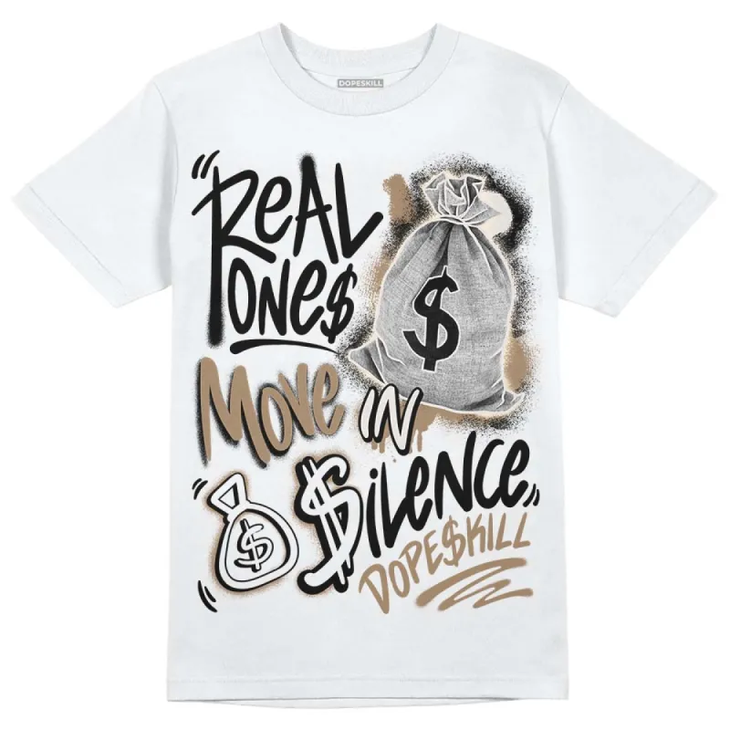 Sail 5s DopeSkill T-Shirt Real Ones Move In Silence Graphic sold by DopeSkill