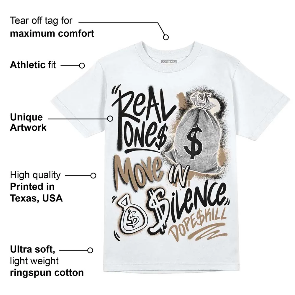 Sail 5s DopeSkill T-Shirt Real Ones Move In Silence Graphic sold by DopeSkill product image thumbnail 3
