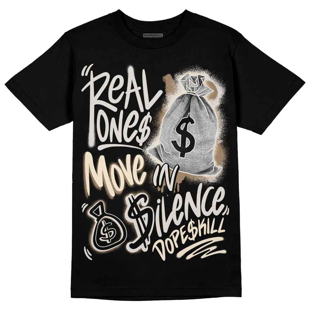 Sail 5s DopeSkill T-Shirt Real Ones Move In Silence Graphic sold by DopeSkill product image thumbnail 2