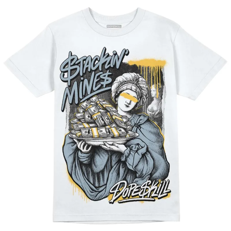 Blue Grey 13s DopeSkill T-Shirt Stackin Mines Graphic sold by DopeSkill