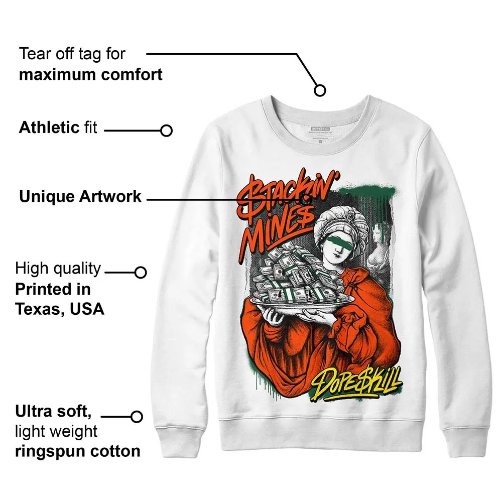 Dunk Team Dark Green Orange DopeSkill Sweatshirt Stackin Mines Graphic sold by DopeSkill product image thumbnail 3