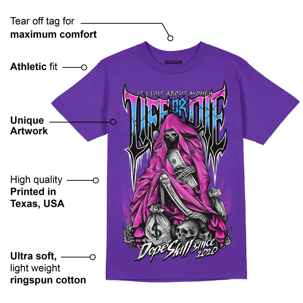 Dunk Purple Championship Court White DopeSkill Purple T-shirt Life or Die Graphic sold by DopeSkill product image thumbnail 2