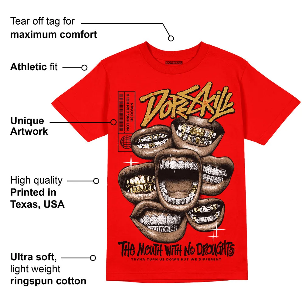 Red Collection DopeSkill Red T-shirt The Mouth With No Droughts Graphic sold by DopeSkill product image thumbnail 2