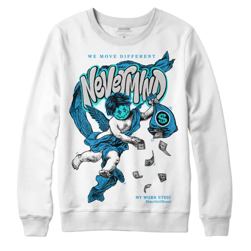 Military Blue 4s DopeSkill Sweatshirt Nevermind Graphic sold by DopeSkill