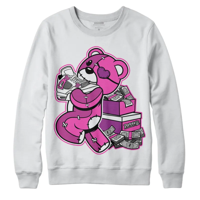 Hyper Violet 4s DopeSkill Sweatshirt Bear Steals Sneaker Graphic sold by DopeSkill