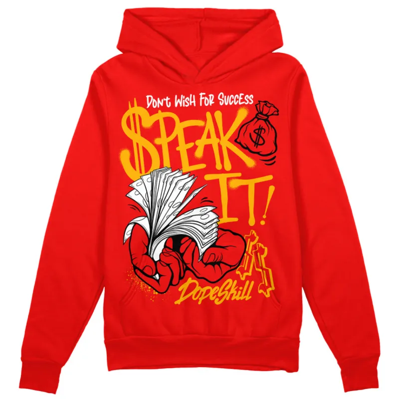 Red Collection DopeSkill Red Hoodie Sweatshirt Speak It Graphic sold by DopeSkill