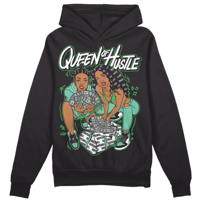 Green Glow 1s DopeSkill Hoodie Sweatshirt Queen Of Hustle Graphic sold by DopeSkill