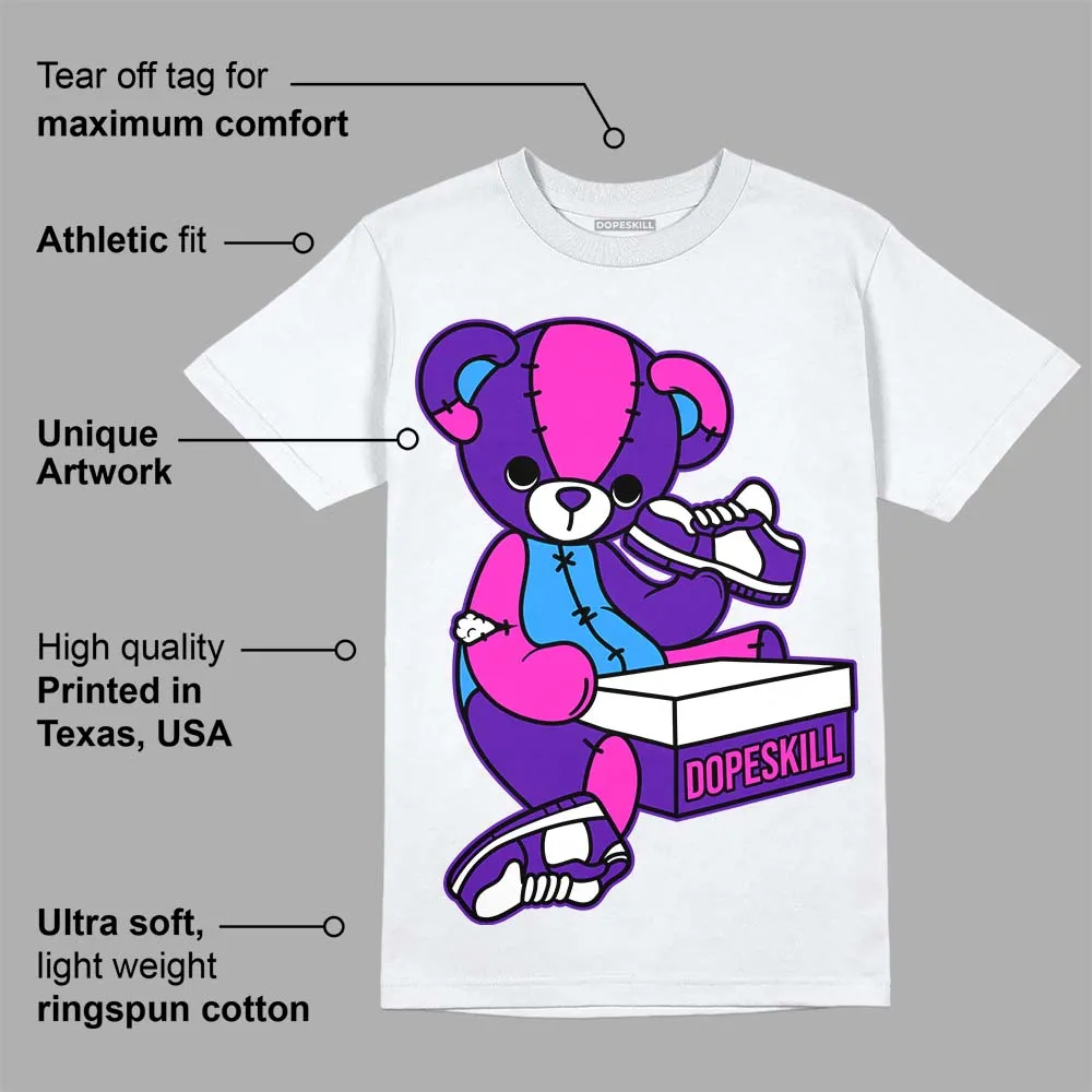 Dunk Purple Championship Court White DopeSkill T-Shirt Sneakerhead BEAR Graphic sold by DopeSkill product image thumbnail 3
