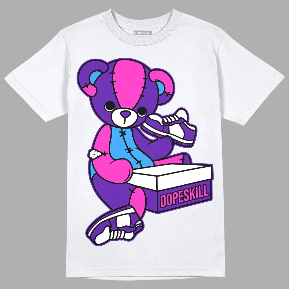 Dunk Purple Championship Court White DopeSkill T-Shirt Sneakerhead BEAR Graphic sold by DopeSkill