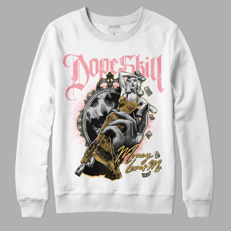 Red Stardust 3s DopeSkill Sweatshirt Money Loves Me Graphic sold by DopeSkill