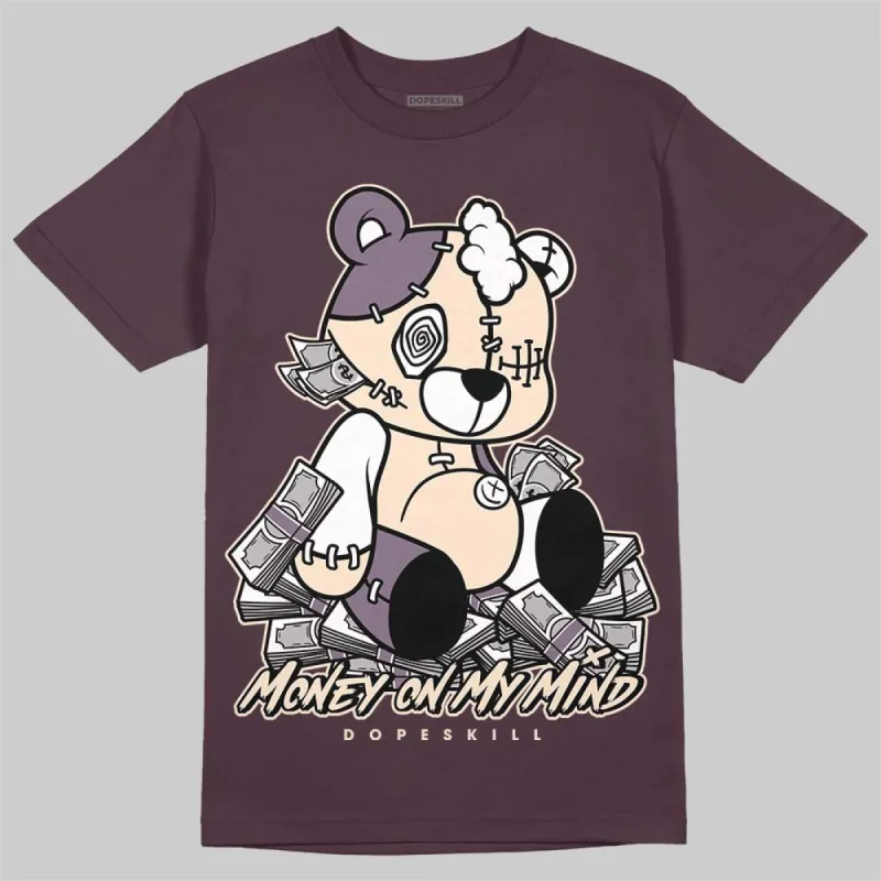 Violet Ore 3s DopeSkill Maroon T-shirt MOMM Bear Graphic sold by DopeSkill