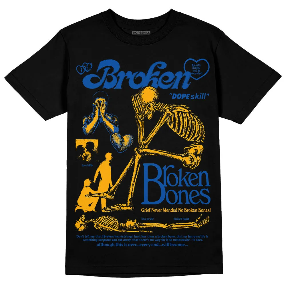 Dunk Blue Jay and University Gold DopeSkill T-Shirt Broken Bones Graphic sold by DopeSkill product image thumbnail 2