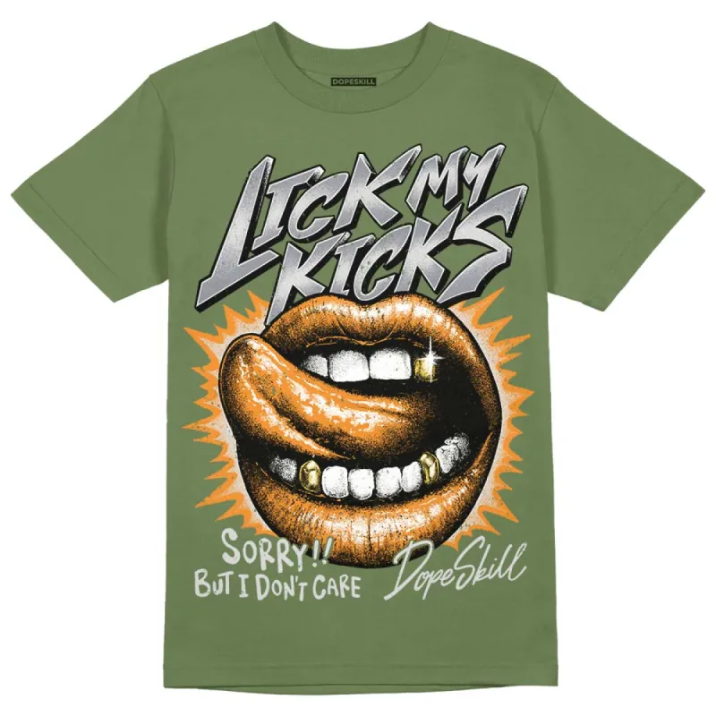 Olive 5s DopeSkill Olive T-shirt Lick My Kicks Graphic sold by DopeSkill