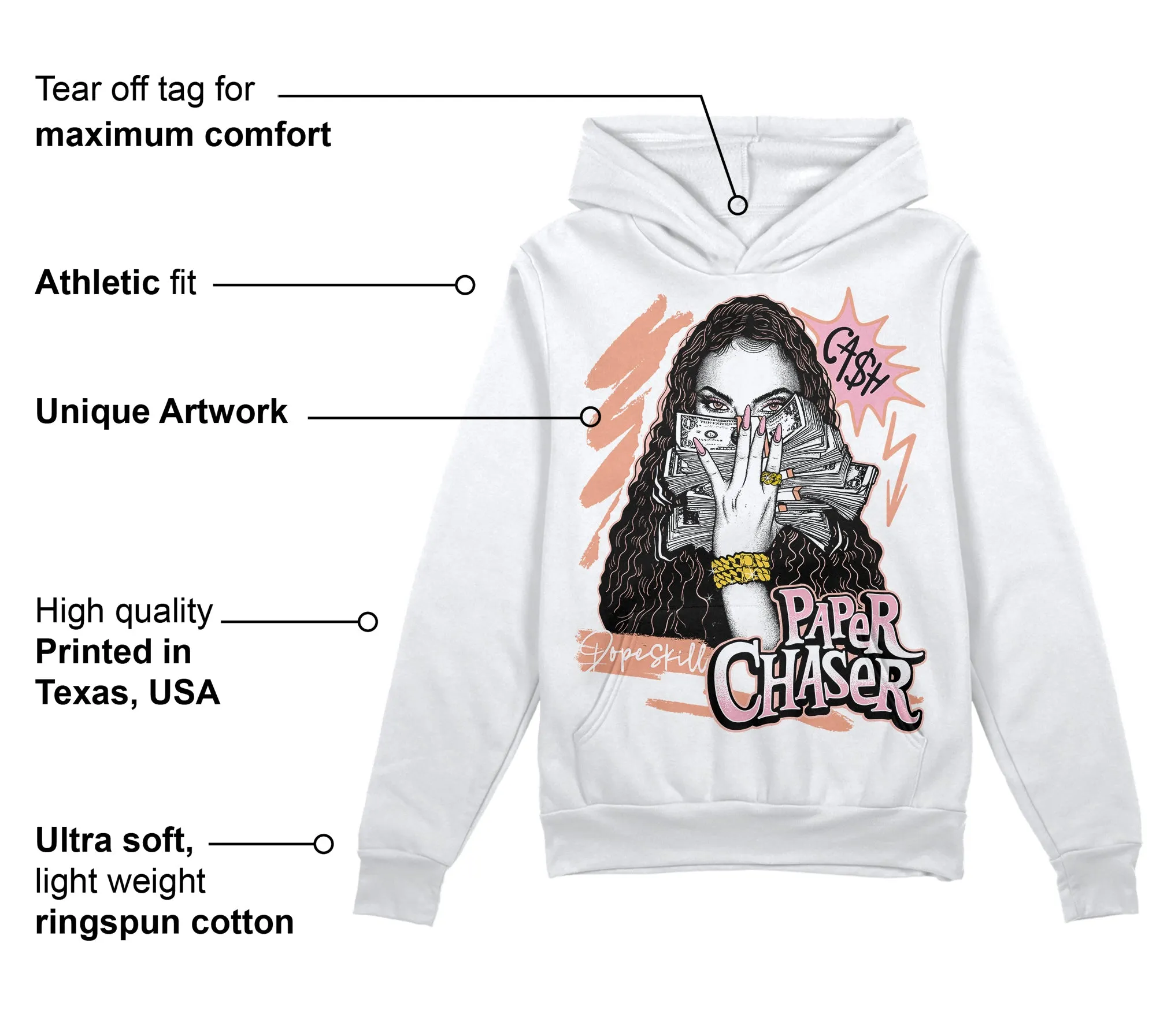 Legend Pink 11s DopeSkill Hoodie Sweatshirt NPC Graphic sold by DopeSkill product image thumbnail 3