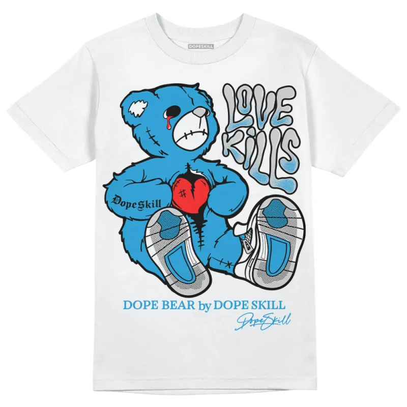 Military Blue 4s DopeSkill T-Shirt Love Kills Graphic sold by DopeSkill