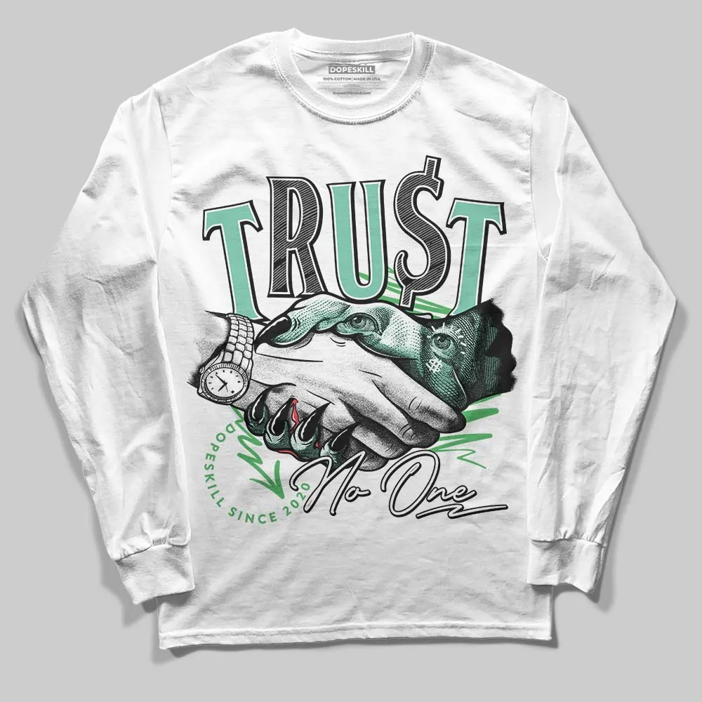 Green Glow 1s DopeSkill Long Sleeve T-Shirt Trust No One Graphic sold by DopeSkill product image thumbnail 2