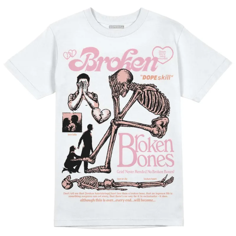 Legend Pink 11s DopeSkill T-Shirt Broken Bones Graphic made by DopeSkill