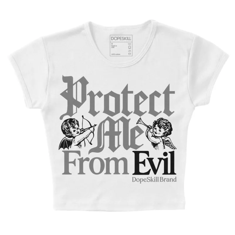 Grey Collection DopeSkill Women's Crop Top Protect Me From Evil Graphic sold by DopeSkill
