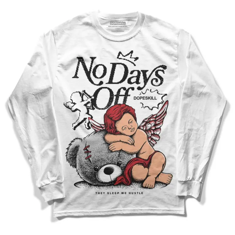 Red Taxi 12s DopeSkill Long Sleeve T-Shirt New No Days Off Graphic sold by DopeSkill
